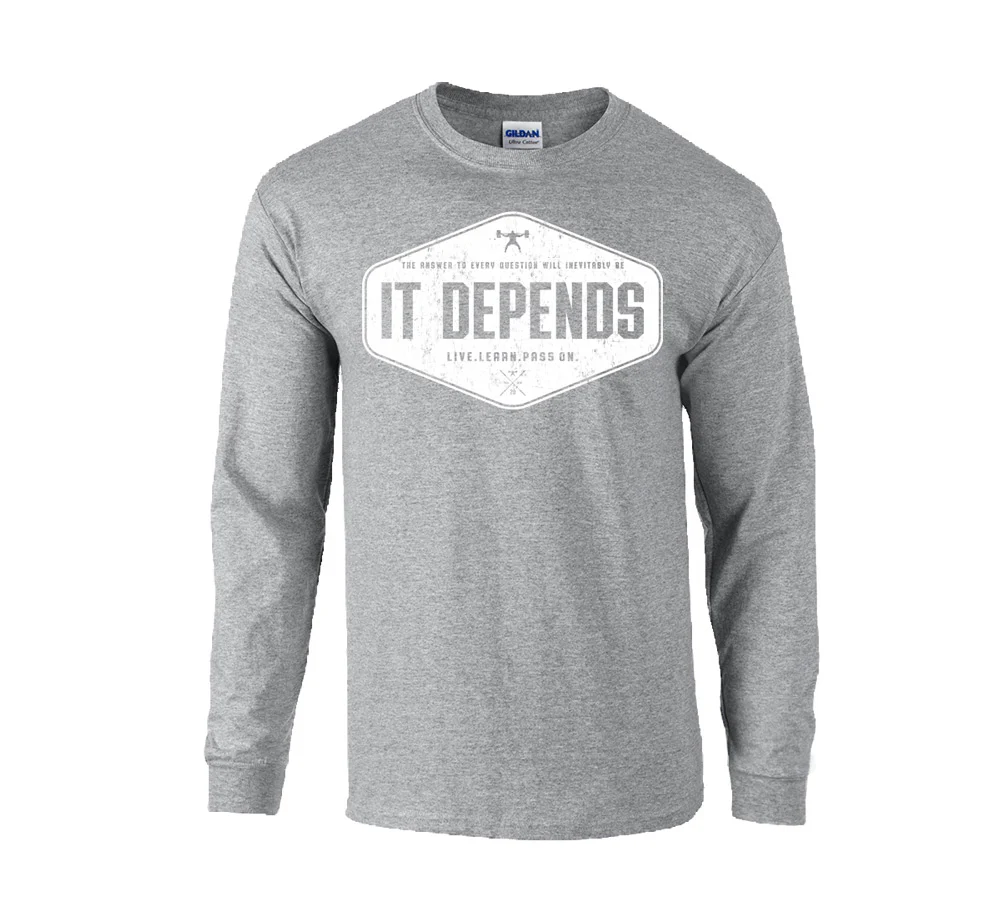 elitefts It Depends Long Sleeve T-Shirt - Image 3