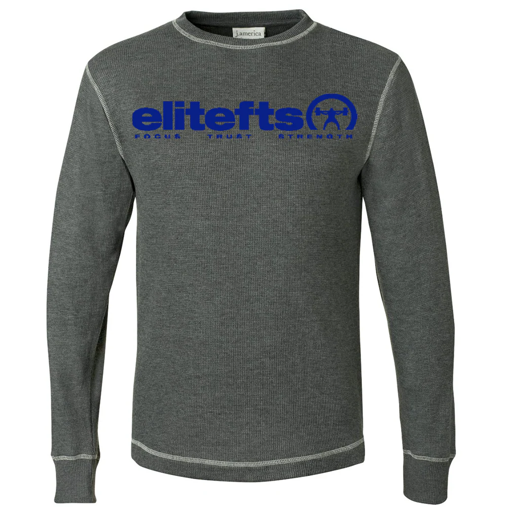 EliteFTS Tagline Royal Blue Thermal Long Sleeve Shirt - Image 3