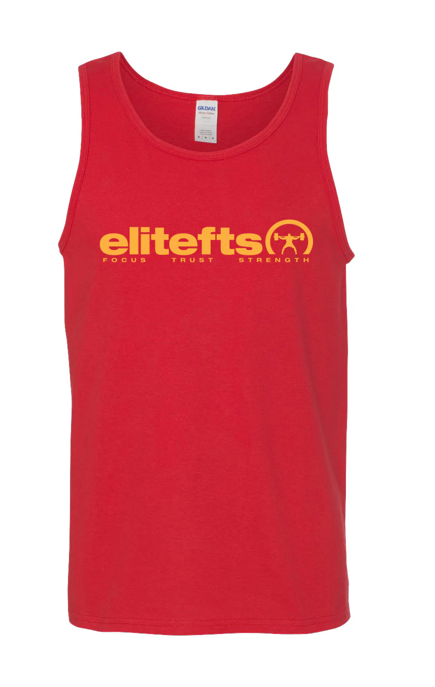 elitefts Tagline Gold Tank Top - Image 4