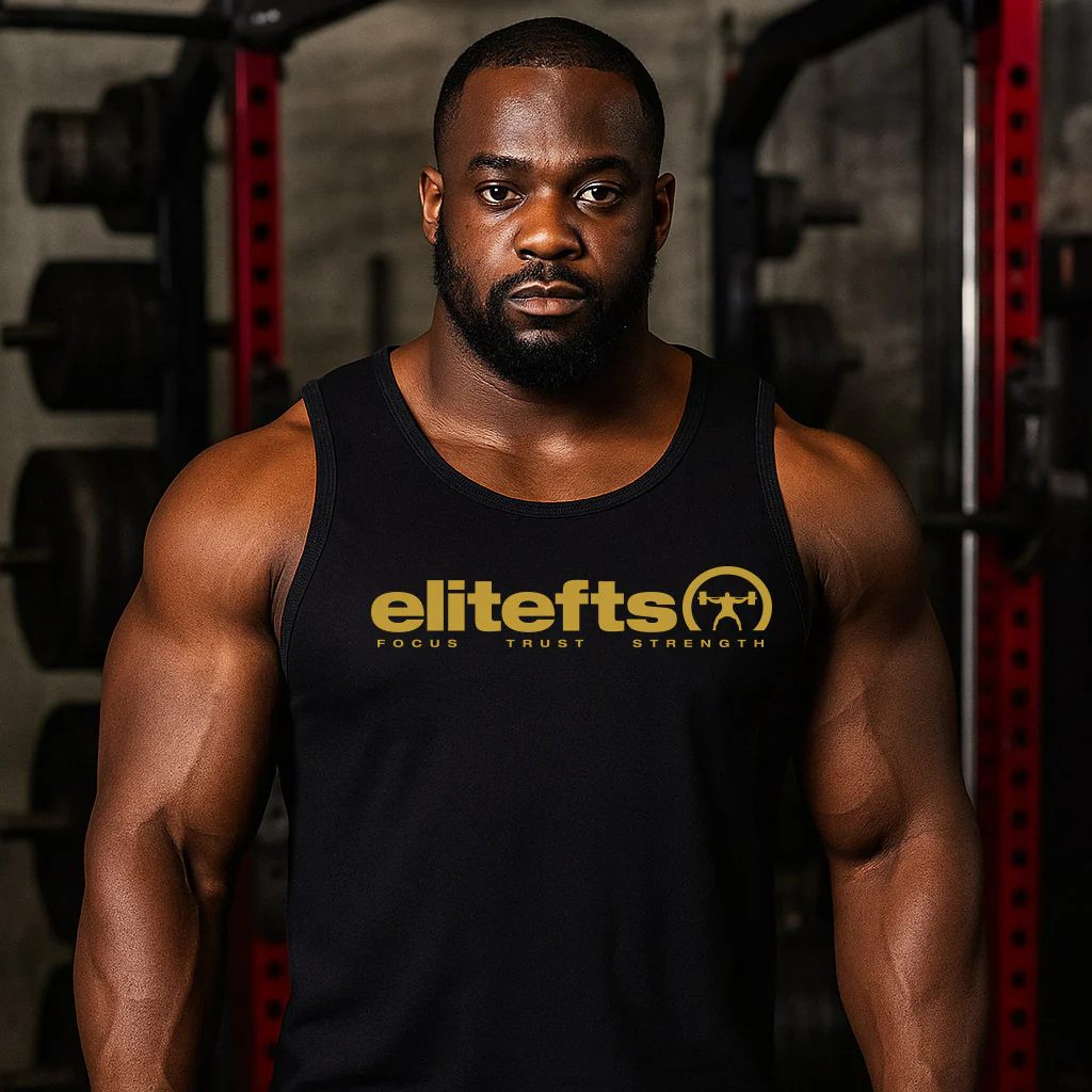 elitefts Tagline Vegas Gold Tank Top - Image 5