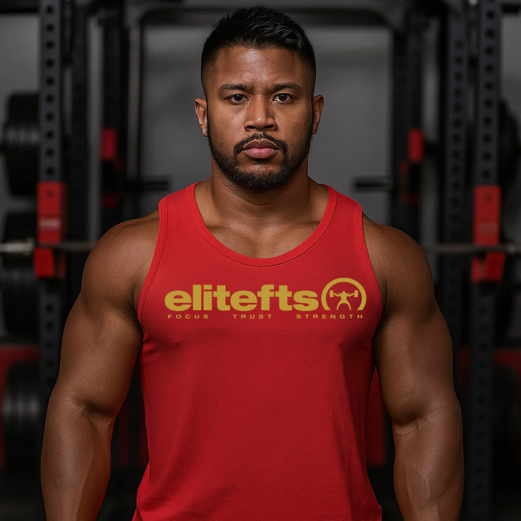 elitefts Tagline Vegas Gold Tank Top - Image 7
