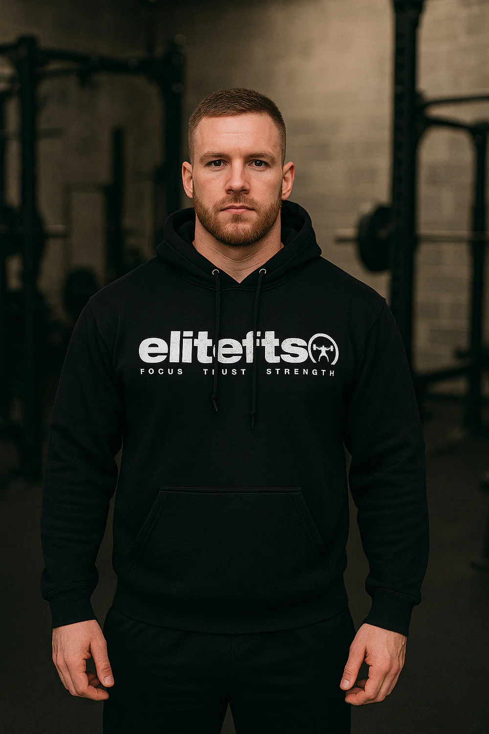elitefts Tagline White Hoodie - Image 4