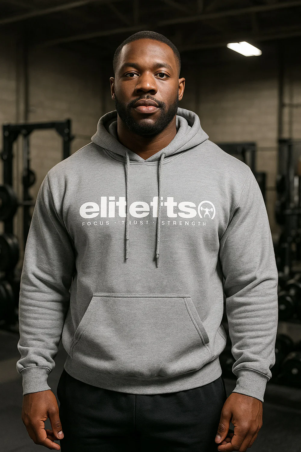 elitefts Tagline White Hoodie - Image 5